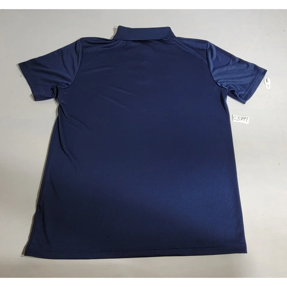 Adidas Mens Primegreen Performance Polo Shirt Navy‎ Blue Large Short Sleeve